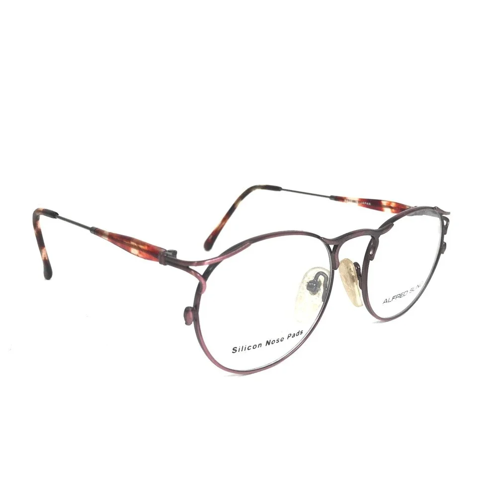 Alfred Sung Eyeglasses Frames 1503 COL 3 Rustic Purple Pink Tortoise 50-17-140